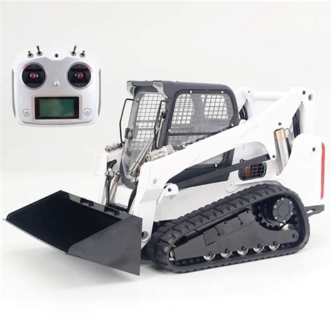 rc track skid steer|remote controlled bobcat skid steer.